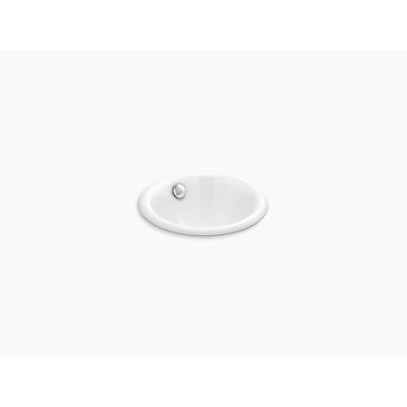 Kohler Iron Plains Round Drop-In/Undermount Bathroom Sink 20211-0